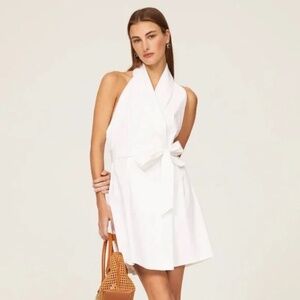 Sara Battaglia Wrap Mini Dress